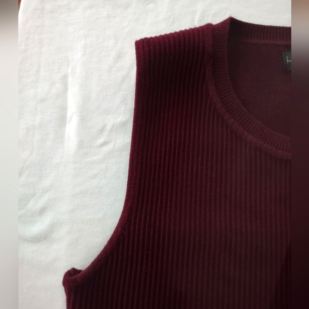 House of Harlow 1960 Crewneck Ribbed Knit Crop Top, L - Picture 4 of 5